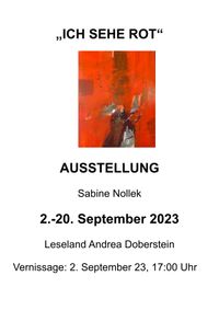 2023-8 Plakat ICH SEHE ROT